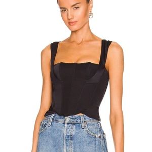 HAH Knock Out Corset Top in Noir
